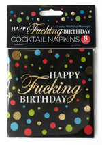 Load image into Gallery viewer, Happy F'n Birthday Napkins - Multicolor - 8 Per Pack
