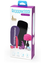 Load image into Gallery viewer, Happy Rabbit Couples Rechargeable Silicone Pleasure Kit - Pink/Purple - 7 Piece