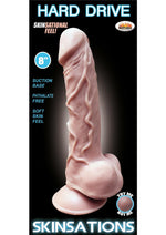 Load image into Gallery viewer, Hard Drive Skinsations Realistic Silicone Dildo - Vanilla - 8in