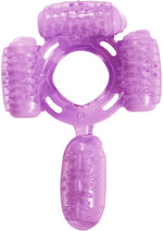 Load image into Gallery viewer, Humm Dinger Super Quad Vibrating Cock Ring - Purple