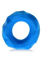 Load image into Gallery viewer, Hunkyjunk Fractal Tactile Cockring - Teal/Teal Ice