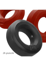 Load image into Gallery viewer, Hunkyjunk Huj3 Silicone C-Rings (3 Pack) - Cherry/Tar