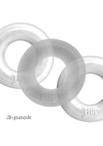 Load image into Gallery viewer, Hunkyjunk Huj3 Silicone C-Rings - Clear/White/White Ice - 3 Pack
