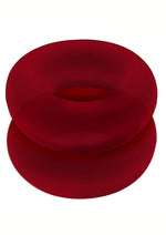 Load image into Gallery viewer, Hunkyjunk Stiffy Bulge Silicone Cock Rings - Cherry Ice/Red - 2 Pack