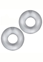 Load image into Gallery viewer, Hunkyjunk Stiffy Bulge Silicone Cock Rings - Clear/Clear Ice - 2 Pack