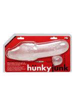 Load image into Gallery viewer, Hunkyjunk Swell Silicone Cocksheath Penis Extender - Clear - 8.25in