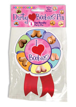 Load image into Gallery viewer, I Love Boobs Wearable Pin - Multicolor