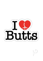 Load image into Gallery viewer, I Love Butts Enamel Pin - Black/Red/White