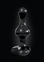 Load image into Gallery viewer, Icicles No 74 Beaded Heart Shaped Glass Anal Plug - Black