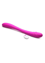 Load image into Gallery viewer, Inmi 7x Double Down Rechargeable Silicone Double Dildo with Remote Control - Purple
