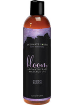 Load image into Gallery viewer, Intimate Earth Bloom Aromatherapy Massage Oil Peony Blush - 8oz