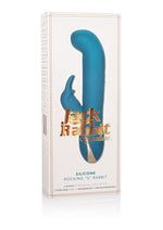 Load image into Gallery viewer, Jack Rabbit Signature Silicone Rocking G Rabbit Rechargeable Vibrator - Blue
