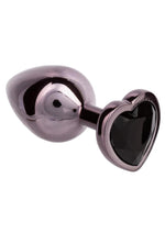 Load image into Gallery viewer, Jewel Black Diamond Heart Anal Plug