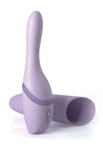 Load image into Gallery viewer, Jimmyjane Hello Bang Rechargeable Silicone Thrusting Vibrator - Lavender/Purple