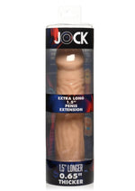 Load image into Gallery viewer, Jock Extra Long Penis Extension Sleeve - Vanilla - 1.5in