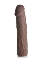 Load image into Gallery viewer, Jock Extra Long Penis Extension Sleeve - Chocolate - 3in
