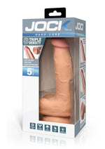 Load image into Gallery viewer, Jock Hard Core Triple Density Dildo with Balls - Vanilla - 5in