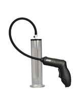 Load image into Gallery viewer, Jock Power Pumper Automatic Penis Pump with Cylinder - Black/Clear