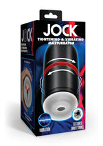 Load image into Gallery viewer, Jock Tightening and Vibrating Rechargeable Masturbator - Black/White