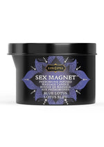 Load image into Gallery viewer, Kama Sutra Sex Magnet Blue Lotus Candle with Pour Spout - 6oz.