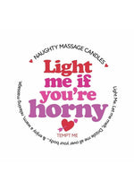Load image into Gallery viewer, Kama Sutra Valentines Mini Massage Candle 1oz - Light Me If You're Horny