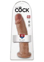 Load image into Gallery viewer, King Cock Realistic Dildo - Tan - 10in