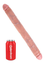 Load image into Gallery viewer, King Cock Thick Double Dildo - Flesh/Vanilla - 16in