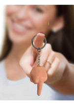 Load image into Gallery viewer, Last Fuck Squishy Middle Finger Key Chain