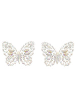 Load image into Gallery viewer, Leg Avenue Chrysallis Adhesive Glow In The Dark Nipple Jewels Sticker - Clear/Glow In The Dark - One Size