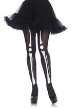 Load image into Gallery viewer, Leg Avenue Skeleton Print Bone Tights - Black/White - One Size