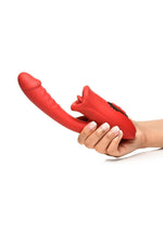 Load image into Gallery viewer, Lickgasm Deep Kiss Kissing Rechargeable Silicone Rabbit Vibrator