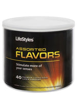 Load image into Gallery viewer, LifeStyles Assorted Flavors 40 Premium Lubricated Latex Condoms - Bowl