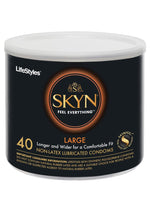 Load image into Gallery viewer, LifeStyles Skyn Large 40 Non-Latex Lubricated Condoms - Large - Bowl