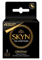 Load image into Gallery viewer, LifeStyles Skyn Original Non Latex Lubricated Condoms - 3-Pack