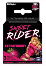Load image into Gallery viewer, LifeStyles Sweet Rider Strawberry 3's Condoms