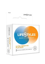 Load image into Gallery viewer, LifeStyles Ultra Sensitive - Platinum - 3pk