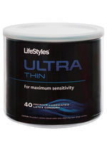 Load image into Gallery viewer, LifeStyles Ultra Thin 40 Lubricated Latex Condoms - Bowl