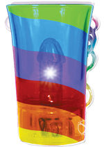 Load image into Gallery viewer, Light Up Rainbow Pecker Shot Glass