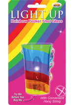 Load image into Gallery viewer, Light Up Rainbow Pecker Shot Glass