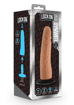 Load image into Gallery viewer, Lock On Dynamite Dildo with Suction Cup Adapter - Caramel - 7in