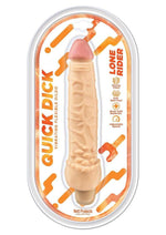 Load image into Gallery viewer, Lone Rider Quick Dick Vibrating Flex Dildo - Vanilla - 6in