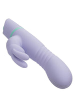 Load image into Gallery viewer, Love Bunny Thrusting Bunny Rechargeable Silicone Rabbit Vibrator - Purple/Teal