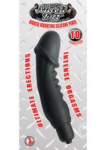 Load image into Gallery viewer, Mack Tuff Ribbed Vibrating Silicone Penis Vibrator - Black