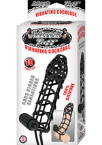 Load image into Gallery viewer, Mack Tuff Vibrating Silicone Cockcage Cock Ring - Black