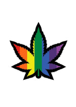 Load image into Gallery viewer, Marijuana Leaf Rainbow Enamel Pin - Multicolor