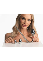 Load image into Gallery viewer, Master Series Anal Hook Trainer with 3 Plugs - Stainless