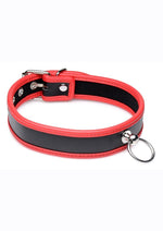 Load image into Gallery viewer, Master Series Black and Red Collar with O-Ring - Black/Red