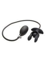 Load image into Gallery viewer, Master Series Dark Pearl Inflatable Rechargeable Vibrating Butt Plug - Black