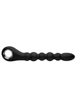 Load image into Gallery viewer, Master Series Dark Scepter Vibrating Anal Beads - Black