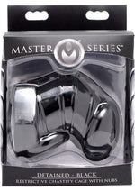 Load image into Gallery viewer, Master Series Detained Restrictive Chastity Cage - Black